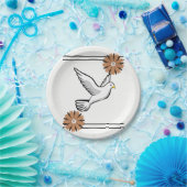 Taube Pappteller (Party)