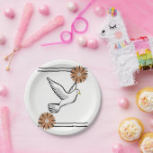 Taube Pappteller (Party)