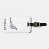 Taube Personalisiert Gepäckanhänger (Vorderseite horizontal)