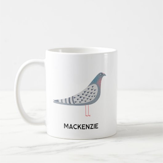 Taube Personalisiert Kaffeetasse (Links)