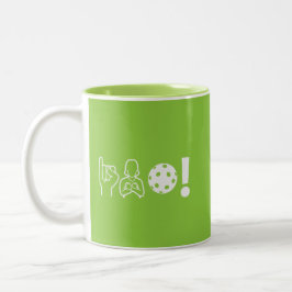 Taube Pickleball Zweifarbige Tasse