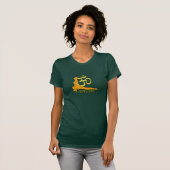 Taube-Pose, Namaste T-Shirt (Vorne ganz)