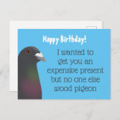 Taube Postkarte (Vorne/Hinten)