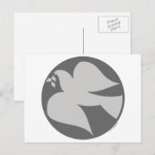 Taube Postkarte (Vorne/Hinten)