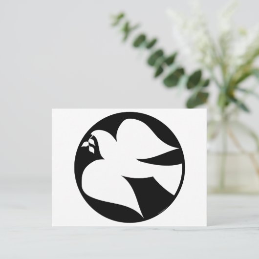 Taube Postkarte (Stehend Vorderseite)