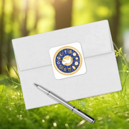 Taube Quadratischer Aufkleber