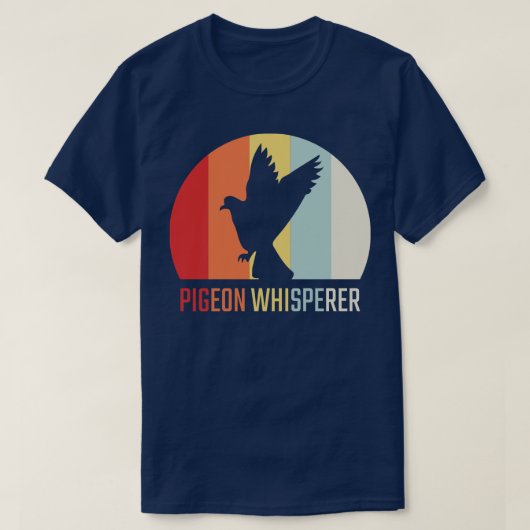Taube Retro Vintag 2 T-Shirt (Design vorne)