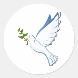 Taube Runder Aufkleber