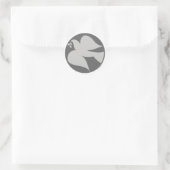 Taube Runder Aufkleber (Tasche)