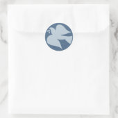 Taube Runder Aufkleber (Tasche)