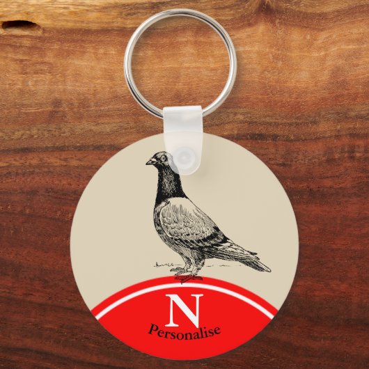 Taube Schlüsselanhänger (Vorderseite)