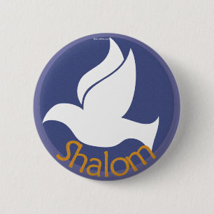 Taube Shalom Knopf Button