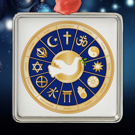 Taube Silbernes Ornament