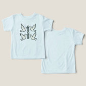 Taube Silhouette mit "PEACE" - Wearable (Design Vorderseite & Rückseite)