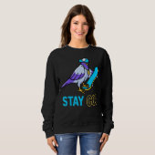 Taube Skaten Bird Watching Sweatshirt (Vorne ganz)