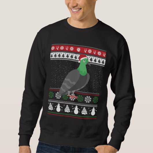 Taube - Täubchen Ugly Christmas Sweatshirt (Vorderseite)