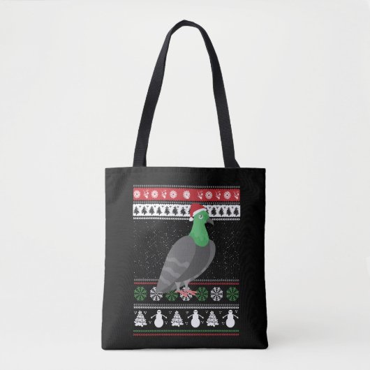Taube - Täubchen Ugly Christmas Tasche (Vorderseite)