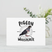 Taube - TaubenWhisperer Feiertagskarte (Stehend Vorderseite)