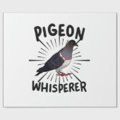 Taube - TaubenWhisperer Geschenkpapier (Flach)