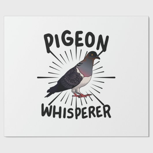 Taube - TaubenWhisperer Geschenkpapier (Flach)