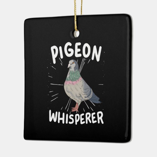 Taube - TaubenWhisperer Keramikornament (Links)