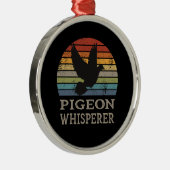 Taube - TaubenWhisperer Ornament Aus Metall (Rechts)