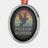 Taube - TaubenWhisperer Ornament Aus Metall (Links)