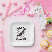 Taube - TaubenWhisperer Pappteller (Party)