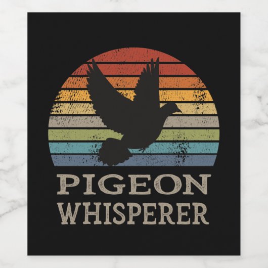 Taube - TaubenWhisperer Weinetikett (Einzelnes Label)