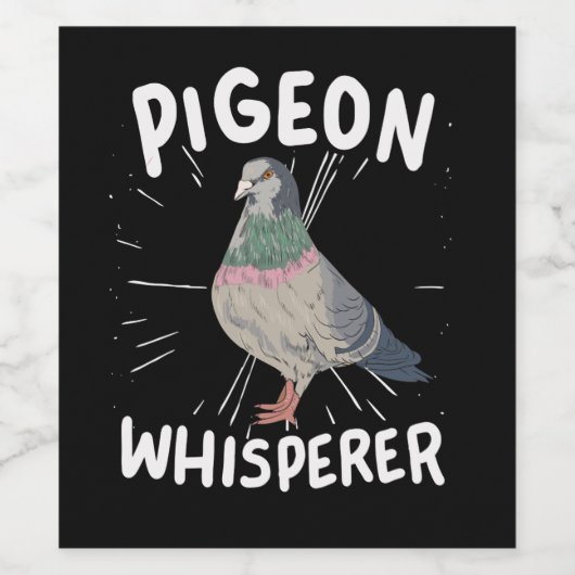 Taube - TaubenWhisperer Weinetikett (Einzelnes Label)