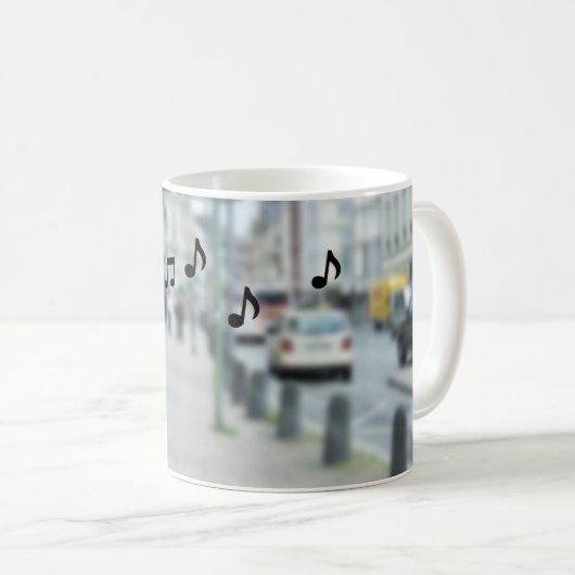 Taube über Städtereise Kaffeetasse (VorderseiteRechts)