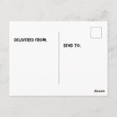 Taube über Wasserfarbe Postkarte (Rückseite)