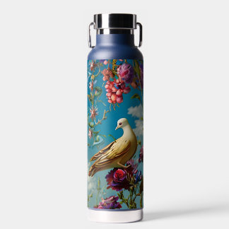 Taube und Blume Trinkflasche