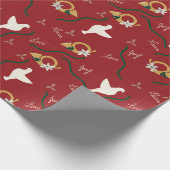 Taube und Horn Geschenkpapier (Ecke)