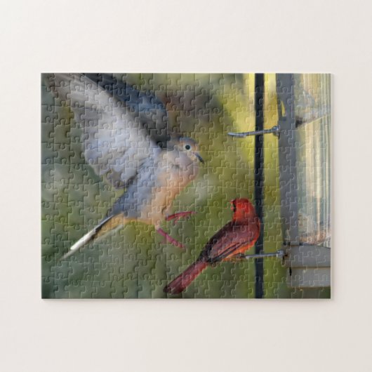 Taube und Kardinal Puzzle (Horizontal)