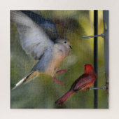 Taube und Kardinal Puzzle (Vertikal)