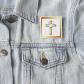 Taube und Kreuz Button (Beispiel)