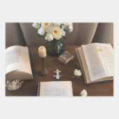 Taube und Kreuzharmonie Geschenkpapier Set (Vorderseite 3)