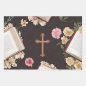 Taube und Kreuzharmonie Geschenkpapier Set (Vorderseite)