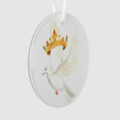 Taube und Krone Ornament (Vorderseite)