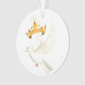 Taube und Krone Ornament (Vorderseite)