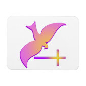 Taube und Kühlschrankmagnet Magnet (Horizontal)