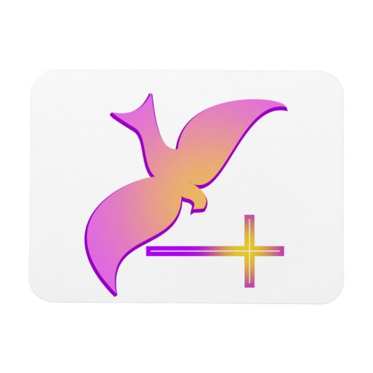 Taube und Kühlschrankmagnet Magnet (Horizontal)