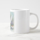 Taube und Küken im Garten Jumbo-Tasse (Rechts)