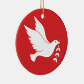 Taube und Ölzweig Keramikornament (Rechts)