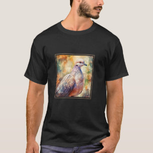 Taube Vogel Garten Blumen Malerei Haustier Mama Pa T-Shirt