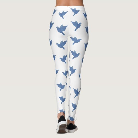 Taube, Vogelkunst, Tauben Leggings (Rückseite)