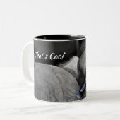 Taube Zweifarbige Tasse (Vorderseite Links)