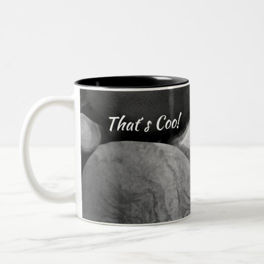 Taube Zweifarbige Tasse (Links)