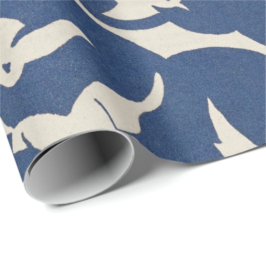 Tauben 1928 Muster Geschenkpapier (Rolleneckpunkt)